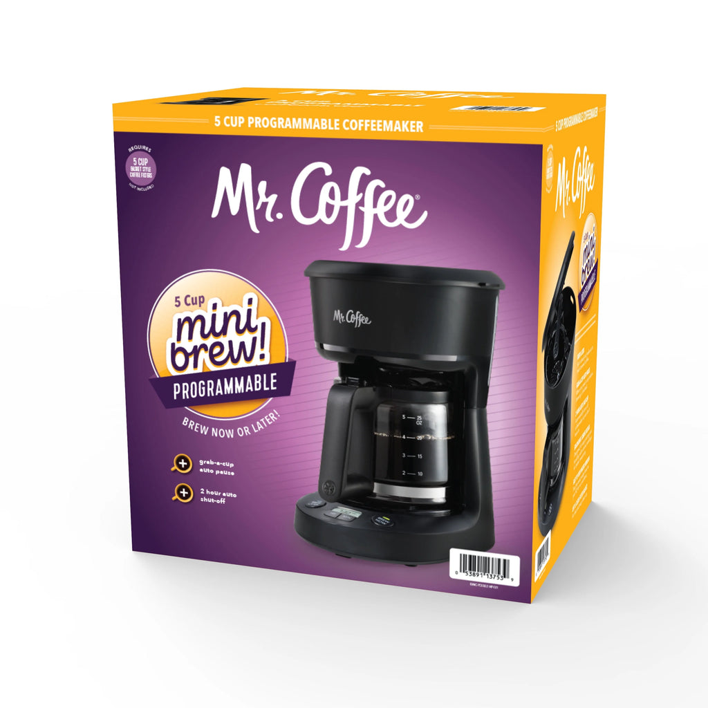 25 oz. Mini Brew Black Programmable Coffee Maker R1784