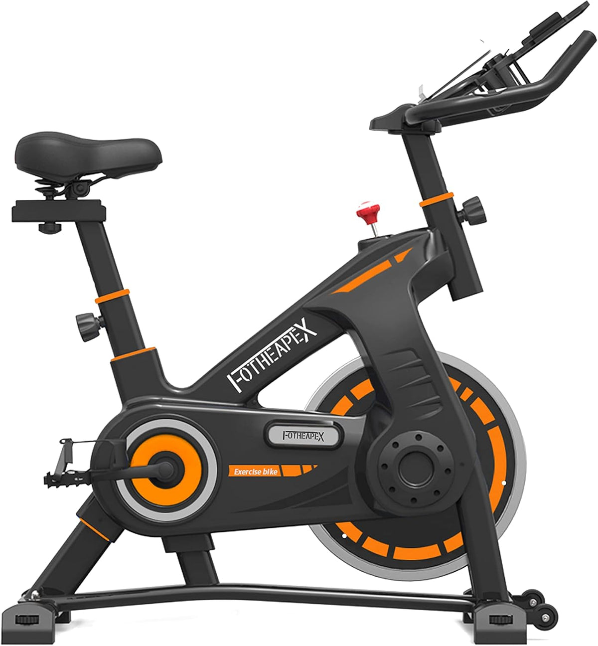Belt Drive Indoor Cycling Stationary Bike with LCD Display H612