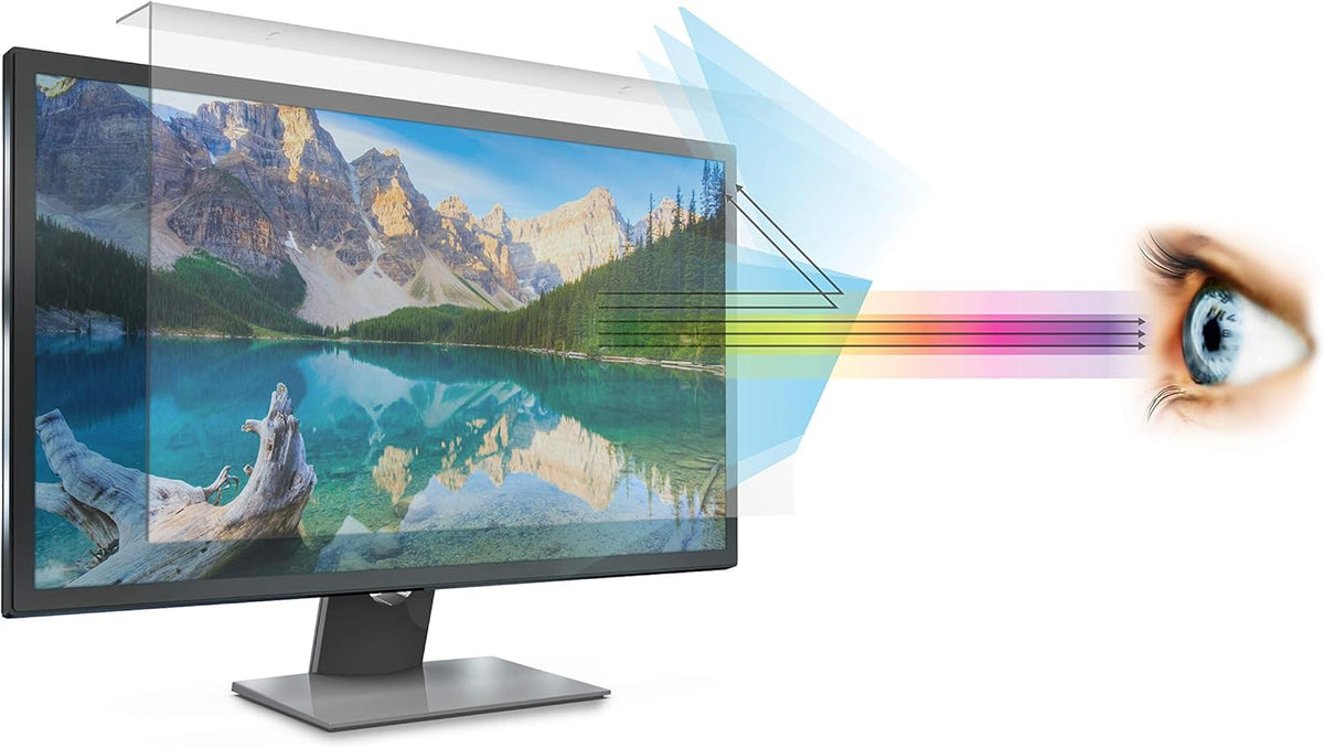 Anti Blue Light Screen Filter for 21 and 22 Inches Widescreen Desktop Monitor, Pack of 2 V127465