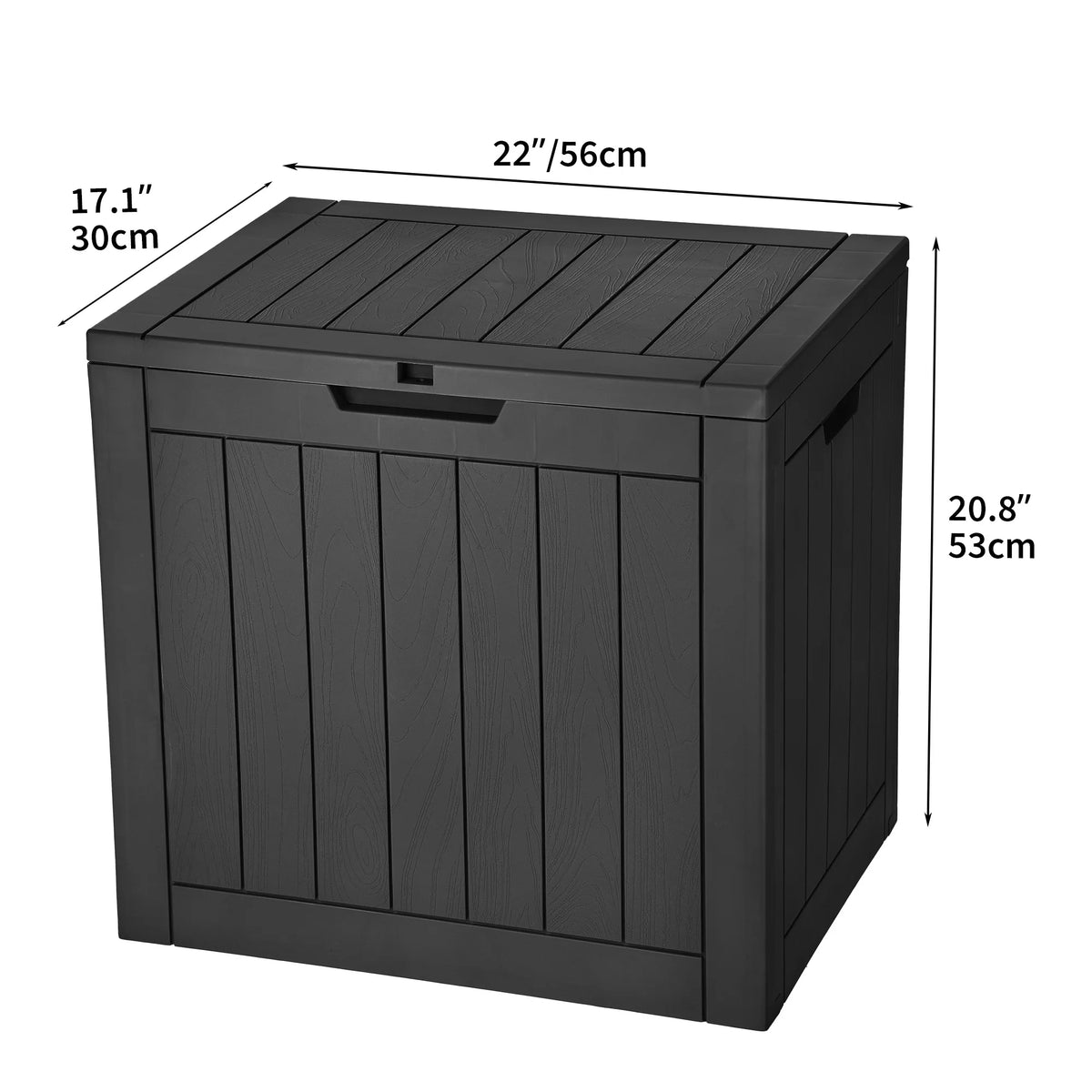 30 Gallon Waterproof Resin Outdoor Storage Chest with Locking Lid F25745