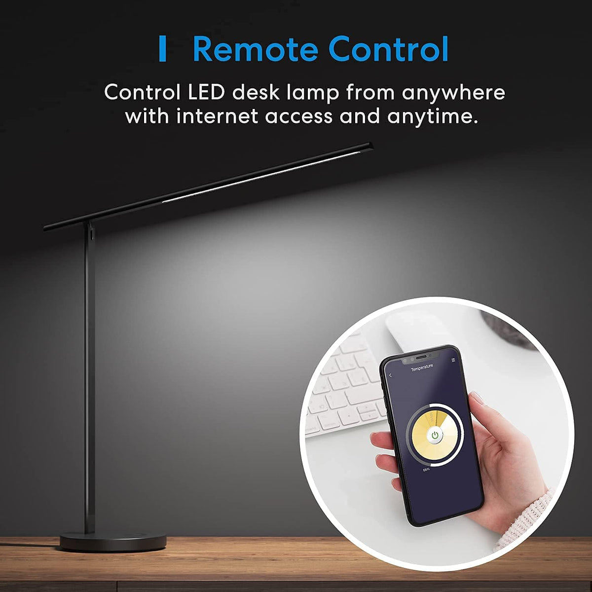 Smart LED Desk Lamp with Tunable White and Remote Control A32034