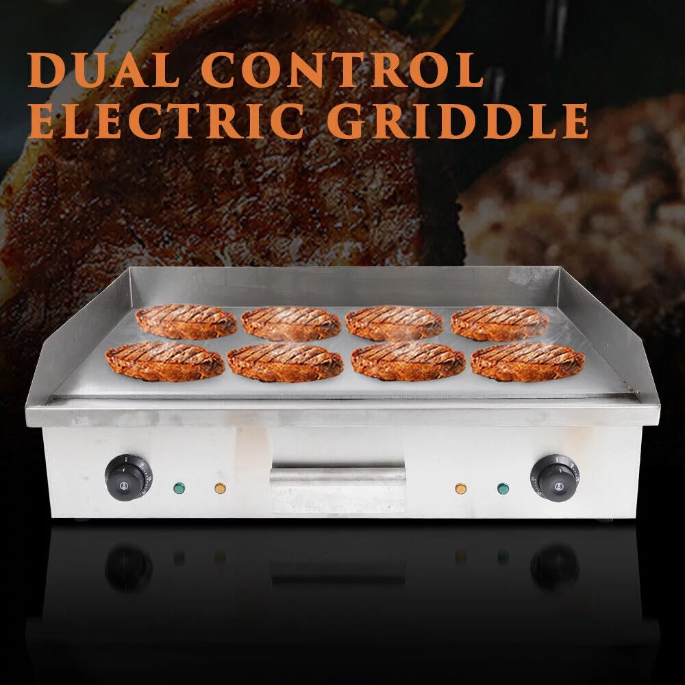 29inch Electric Countertop Griddle Stainless Steel 4400W B342