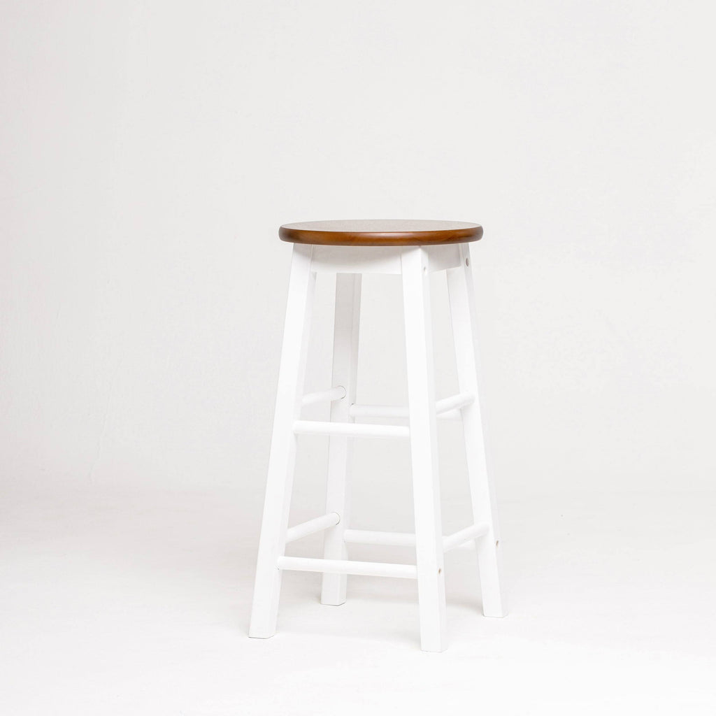 Black Round Acacia Counter Stool T724