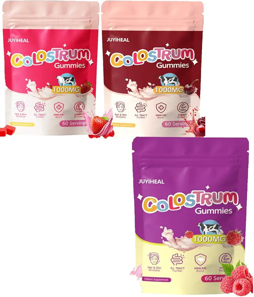 Colostrum Gummies Peach Strawberry Cherry Raspberry U275555
