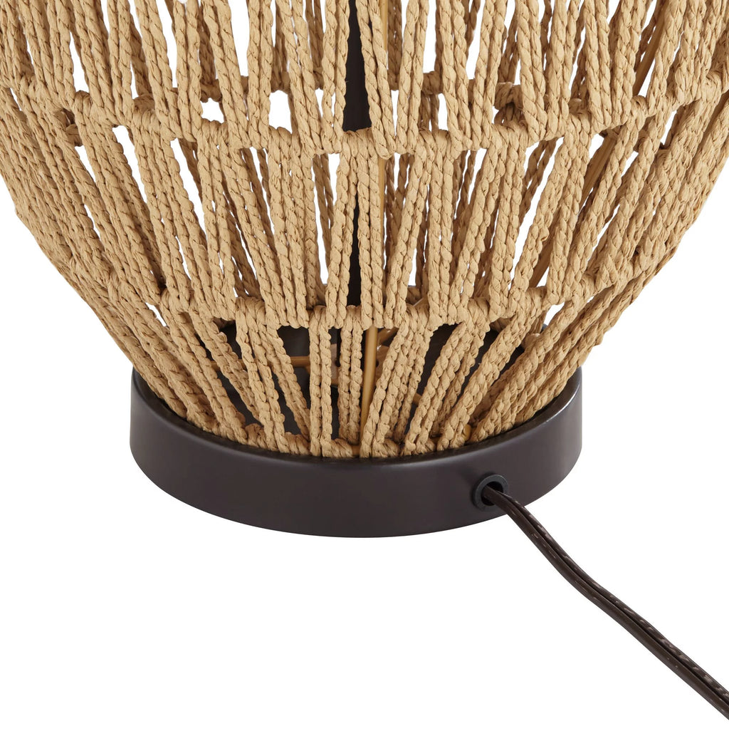 Modern Coastal Table Lamp 27" Tall Natural Wicker S85022