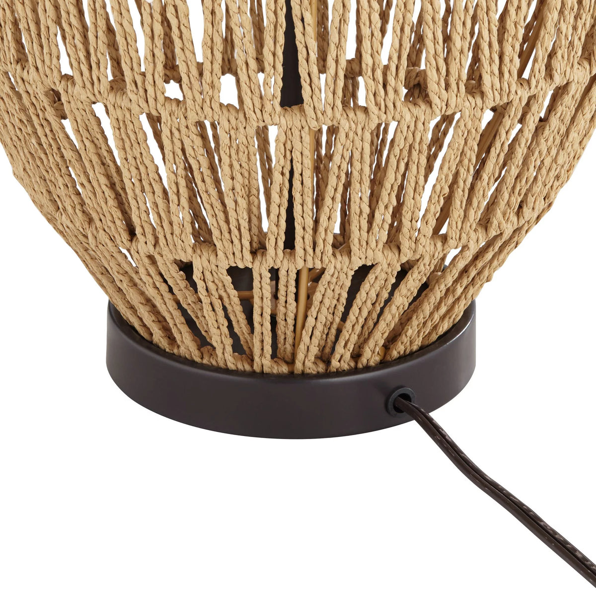 Modern Coastal Table Lamp 27" Tall Natural Wicker S85022