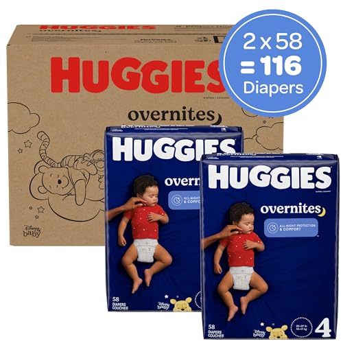 Size 6 Overnight Baby Diapers 84 Ct Z194