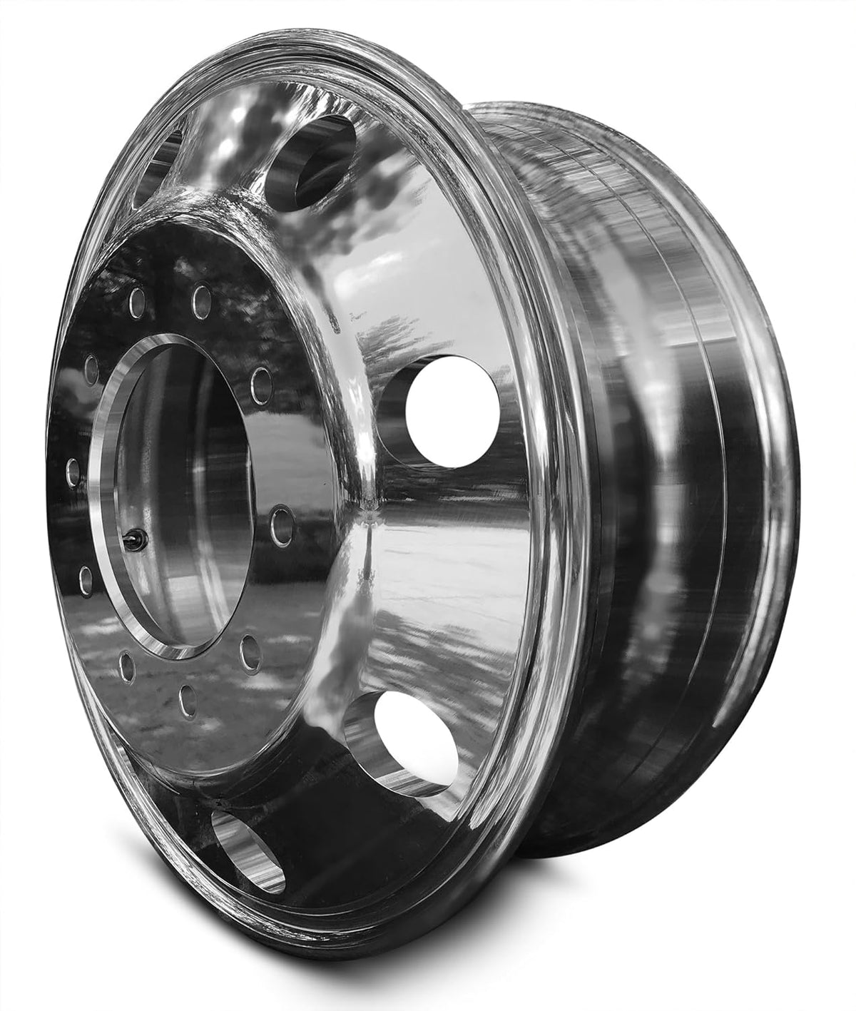 19.5 Inch 10 Lug Polished Aluminum Wheel H7403