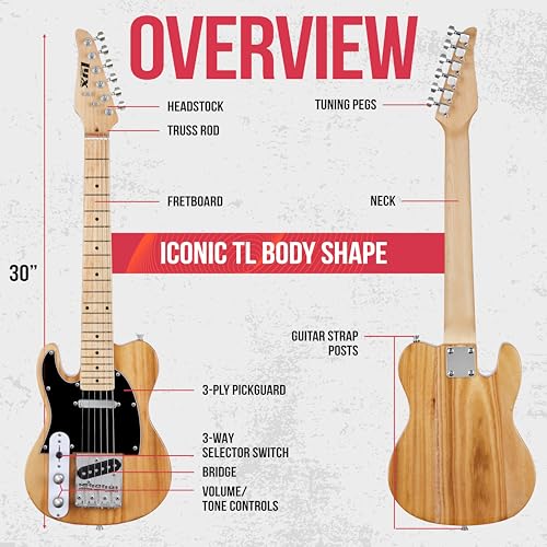 30” Green Electric Guitar Paulownia Wood Body Q642856