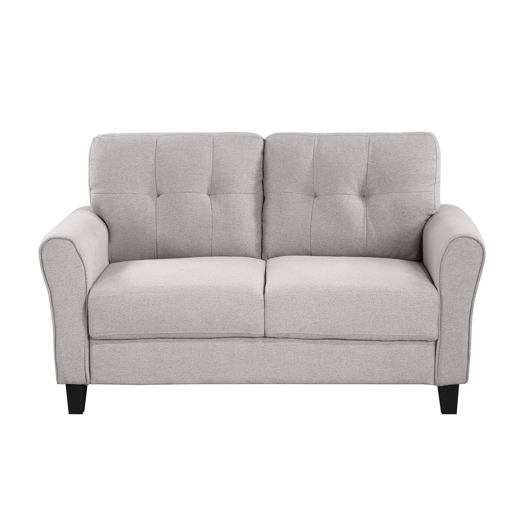 Light Grey-Blue Sofa Set with Armchair, Loveseat and 3-Seat Sofa L239