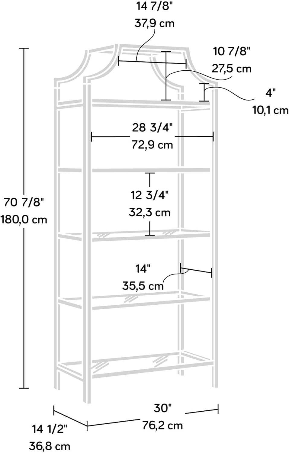 Black Bookcase T752