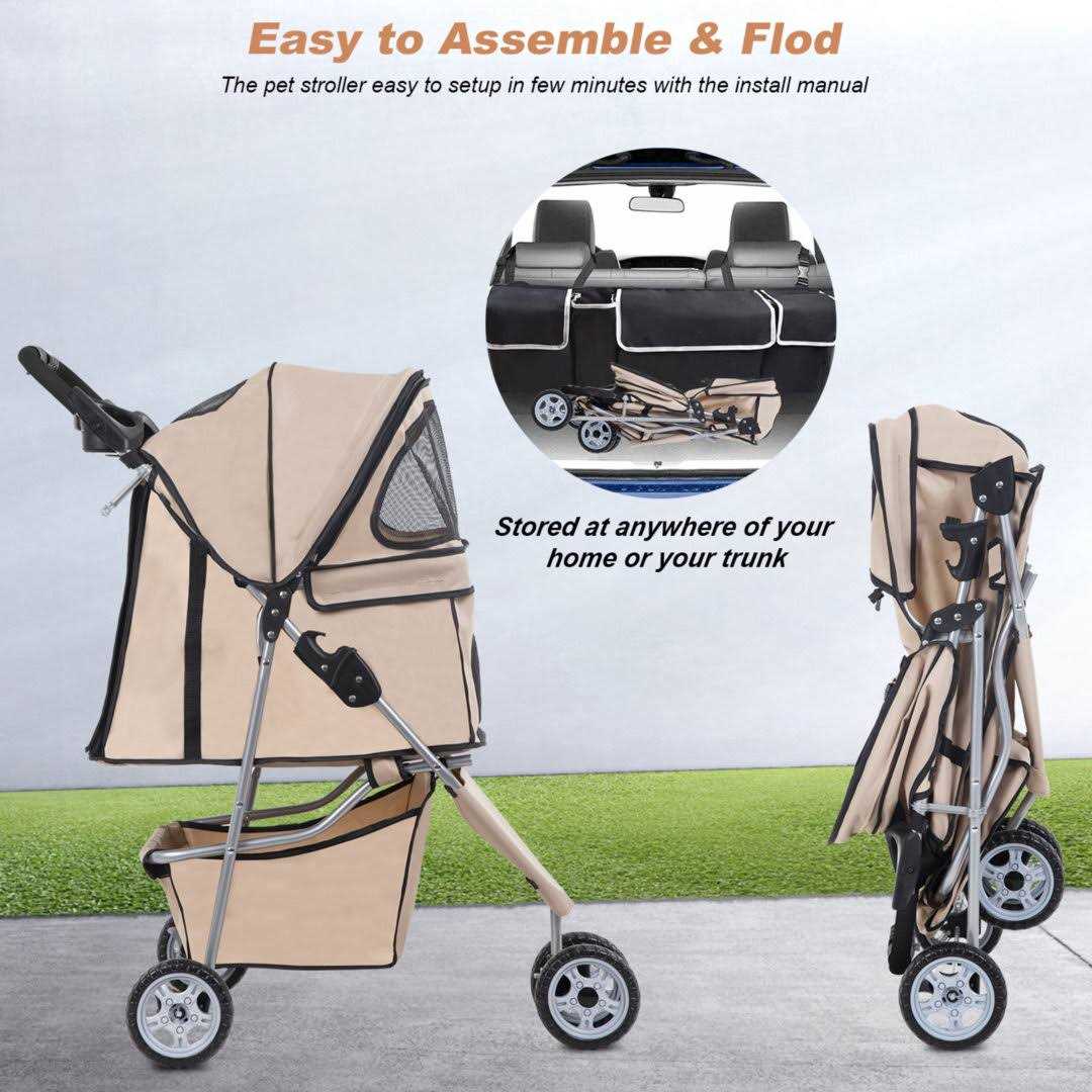 Pet Stroller Folding Carrier Z737221