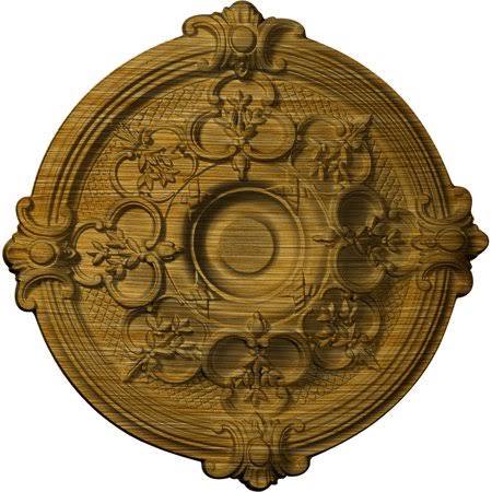 17 3/8x22OD x 1 3/4x22P Hand-Painted Golden Oak Ceiling Medallion H12387