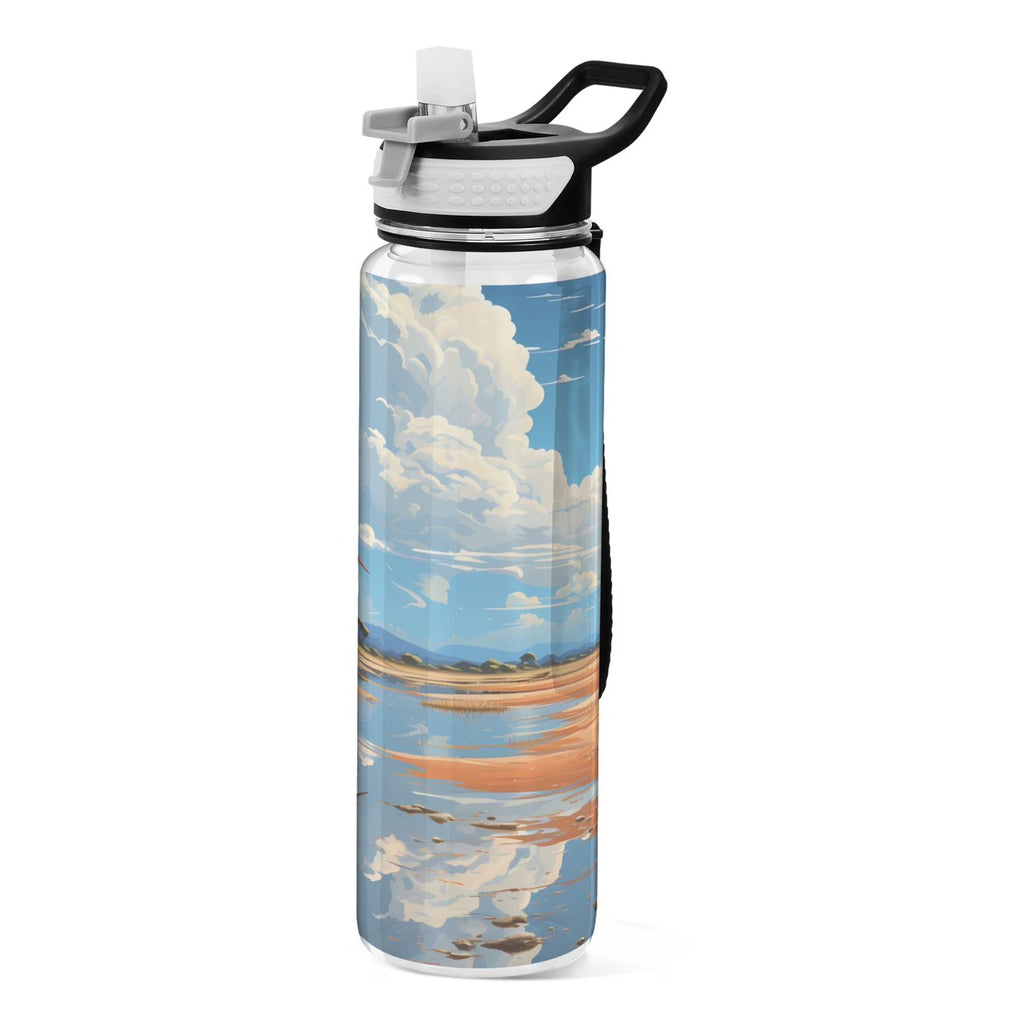 32oz Tritan Leakproof Clear Sports Water Bottle H307