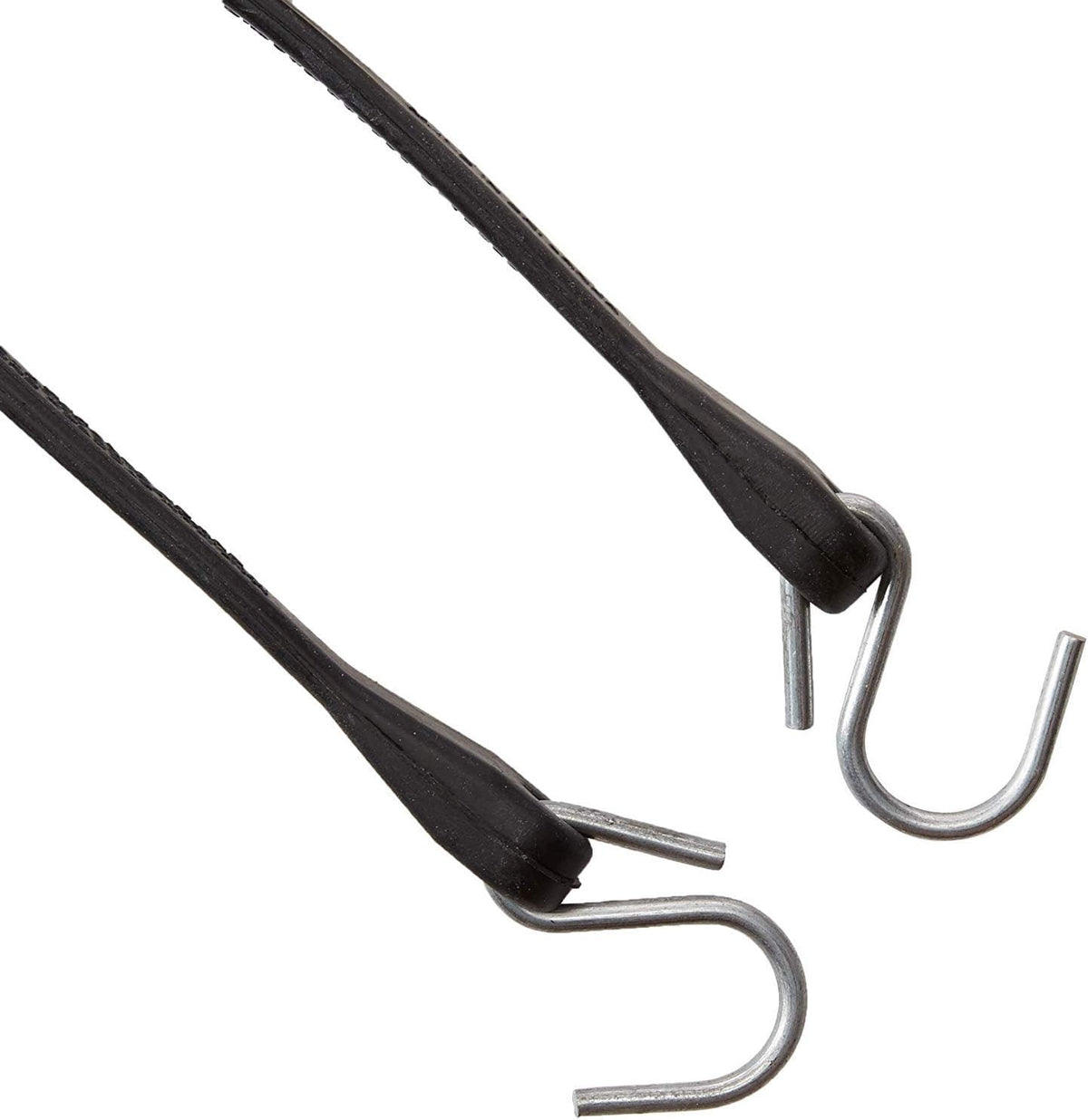 Pack of 50 41 inch Rubber Bungee Cords with Metal S Hooks L8720