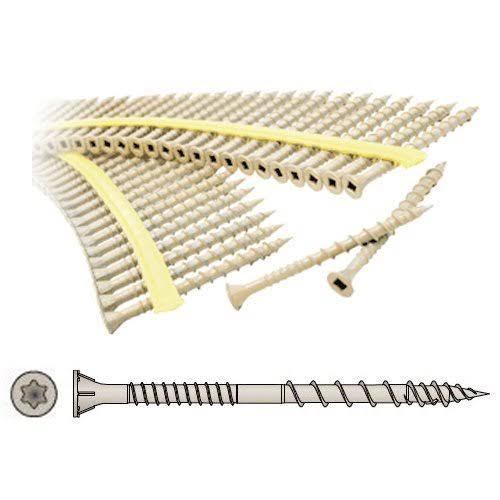 Wood Screw with Quik Guard (Tan) T-25 (1000 per Box) N923