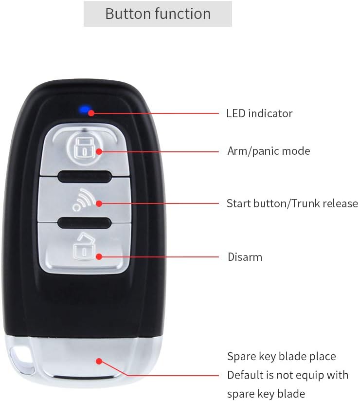 Smart Key PKE Car Alarm System Passive Keyless Entry Auto Start Engine Start Stop Button Touch Password Keypad J957543
