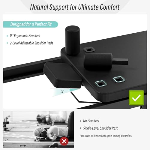Black Foldable Pilates Reformer Machine with Jump Board, 500 lbs Capacity K364441