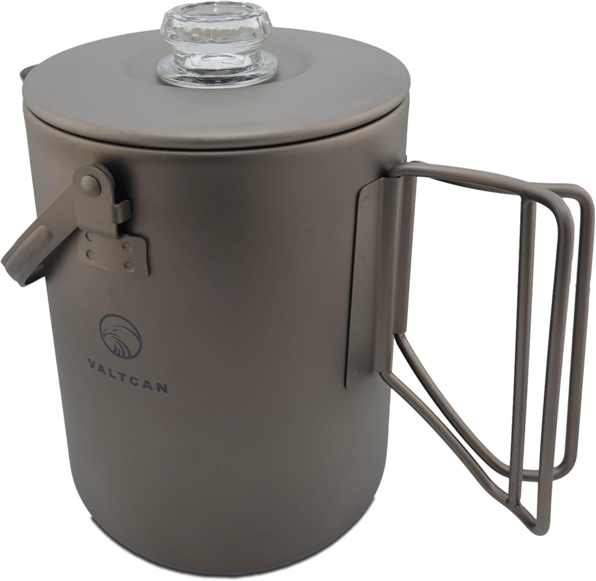 Titanium Percolator Coffee Maker Pot 1.5L 50 fl oz 6 Cup Capacity Glass Knob E174760