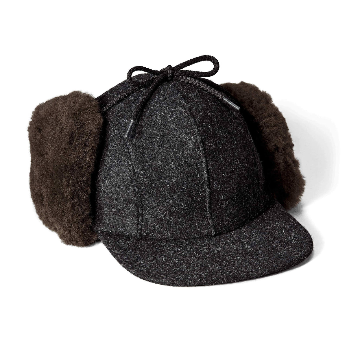 Double Mackinaw Cap Charcoal Dark Brown T525835