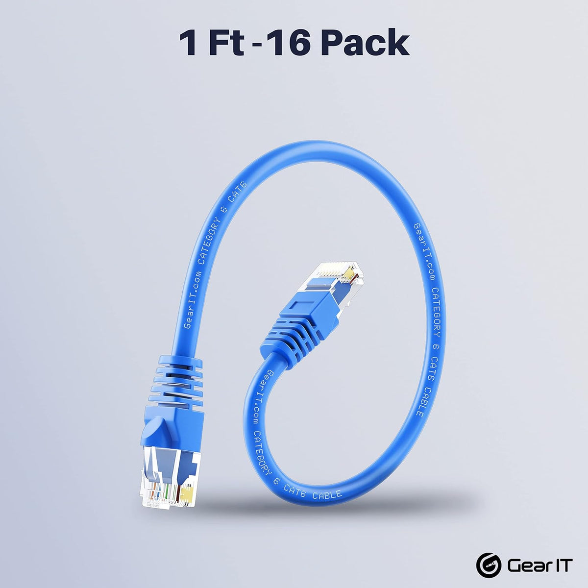 Cat 6 Ethernet Cable 50 ft 5-Pack Blue Y5904