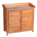 Wooden Potting Bench Storage Box O7775