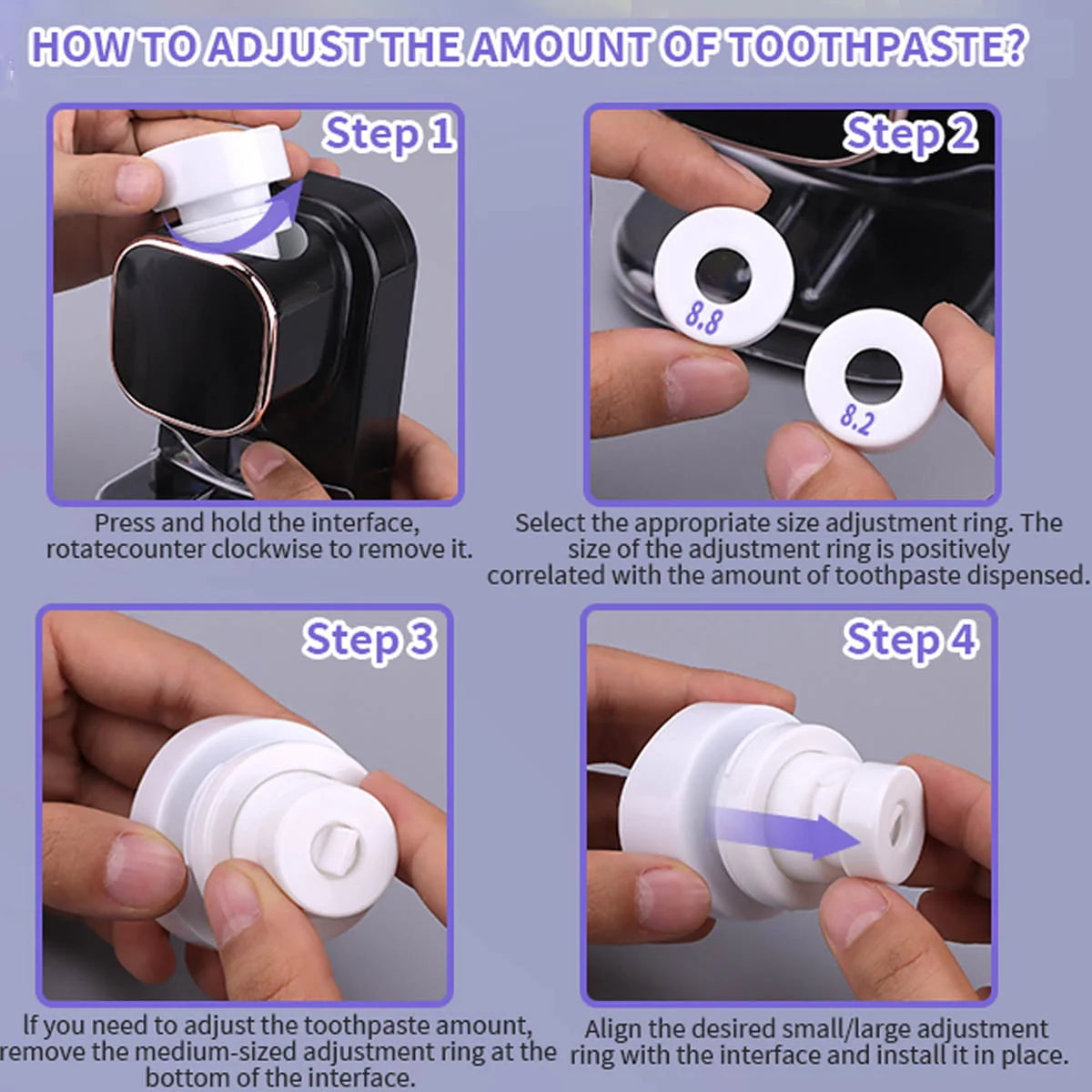 Wall Mounted Automatic Toothpaste Dispenser S22712