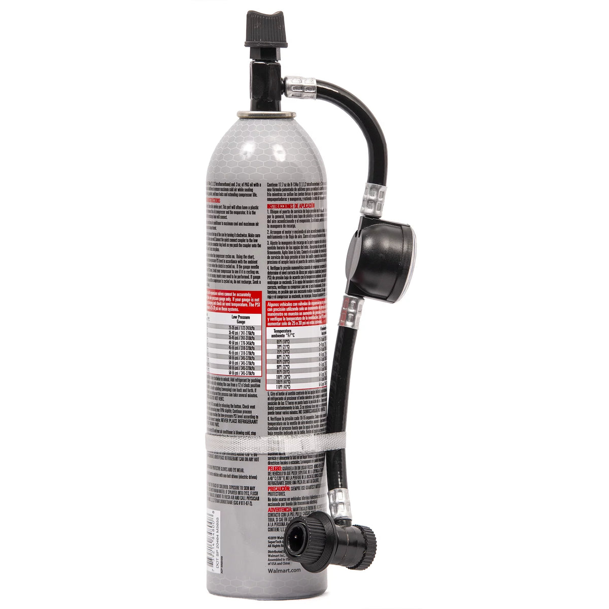R-134a Automotive Refrigerant with Hose and Gauge, 18 oz F357165