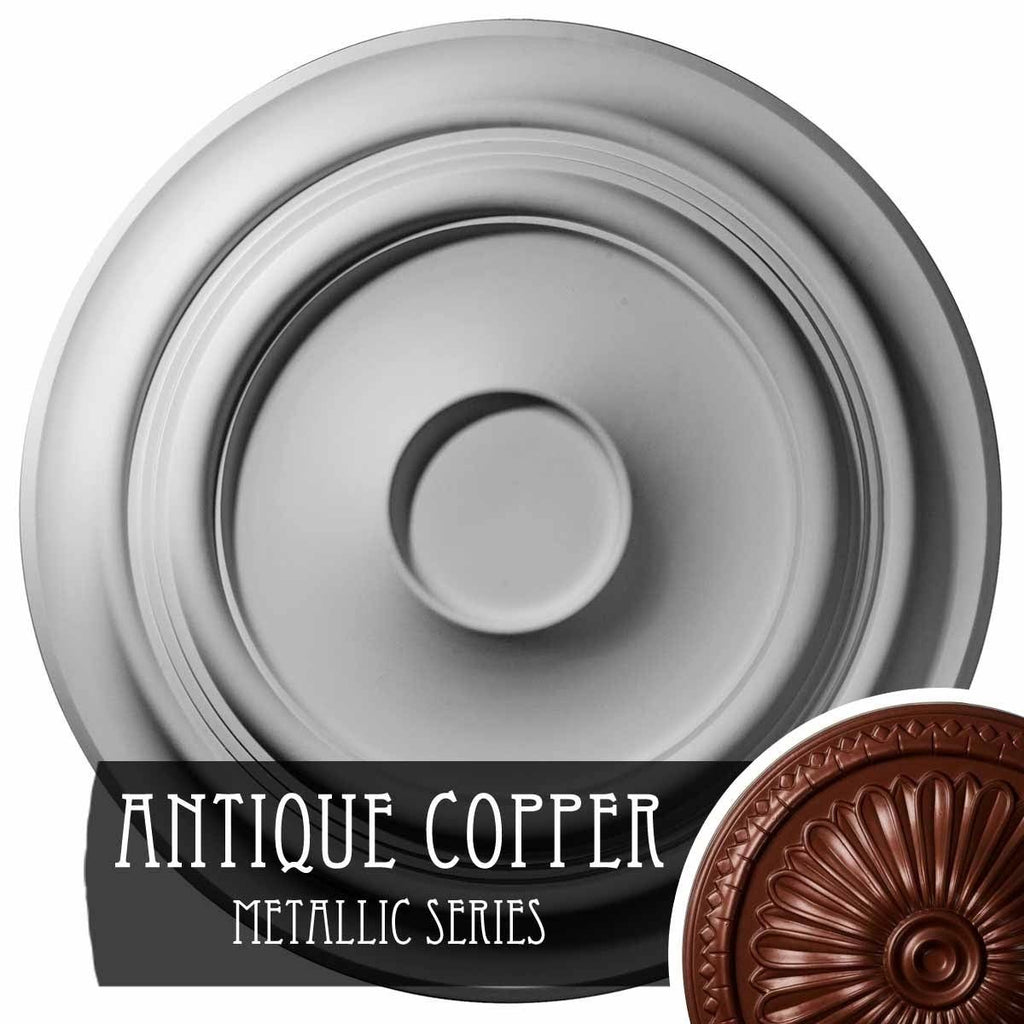 Hand-Painted Flash Blue Ceiling Medallion Z5926