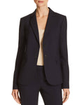 Deep Navy Wool-Blend Blazer W126