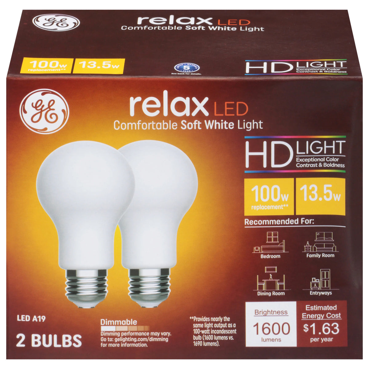 Soft White 13 Watt LED Light Bulbs Q8794