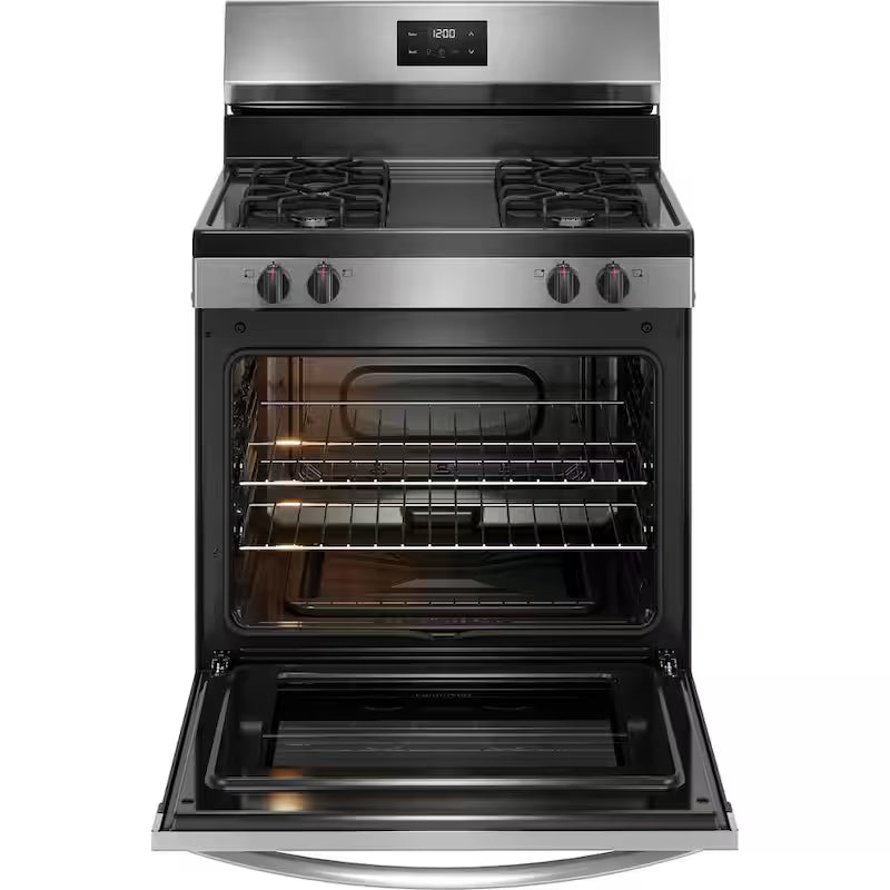 4-Burner Freestanding Gas Range in Stainless Steel L4211