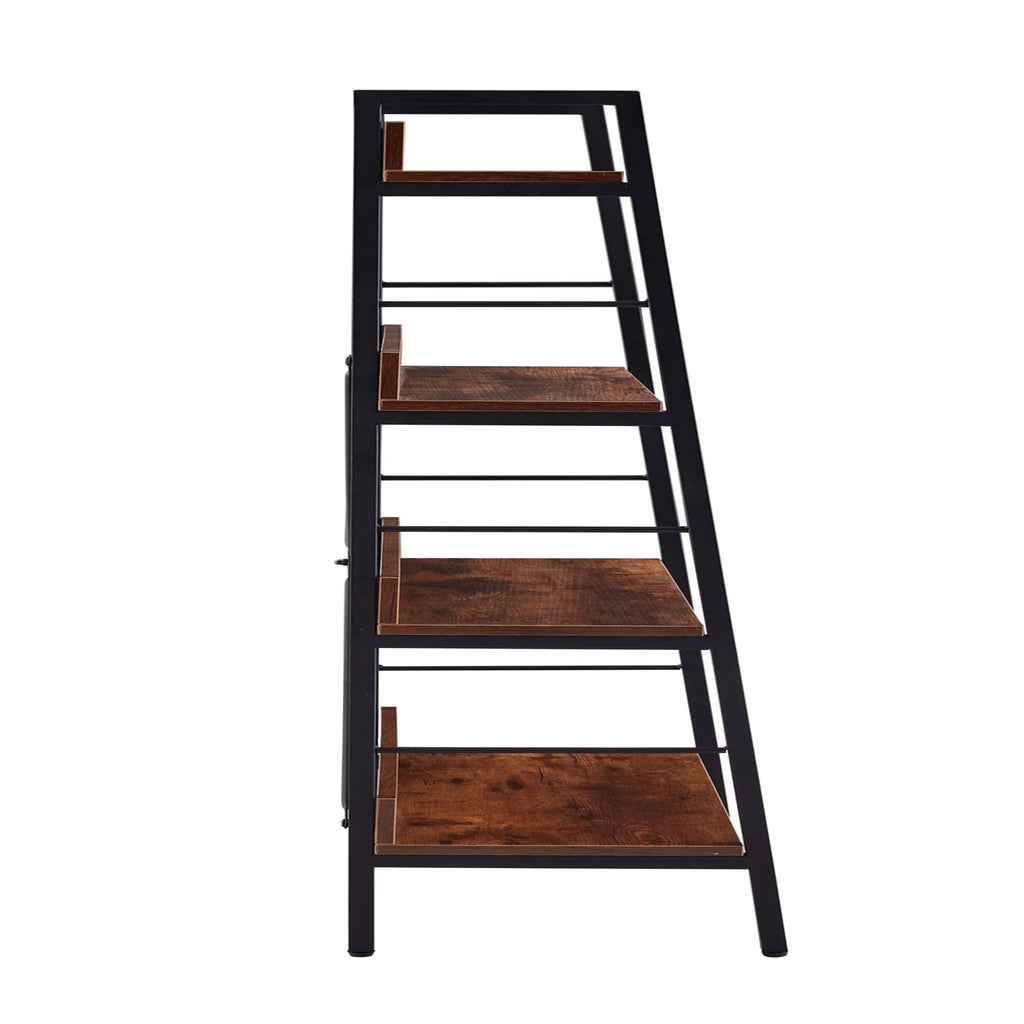Brown 3&4 Tier Freestanding Bookshelf H306787