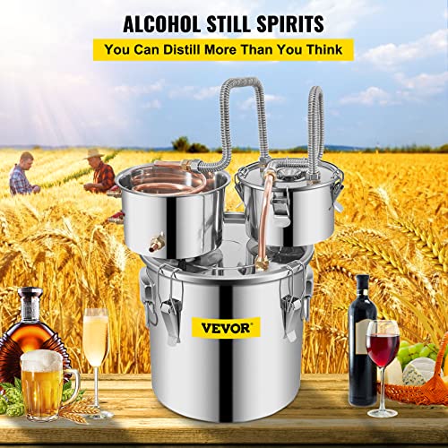 Stainless Steel Alcohol Distiller with Copper Tube and Circulating Pump, 3 Pots I878637