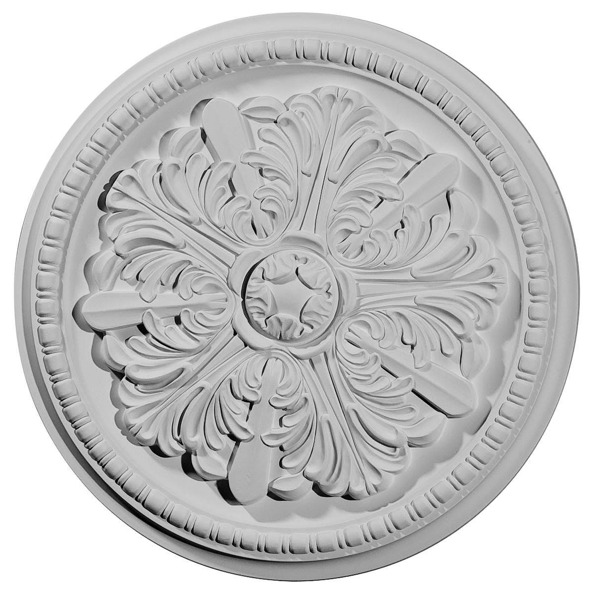 16 7/8x22OD x 1 1/2x22P Ceiling Medallion Hand-Painted Iridescent Gold A8042