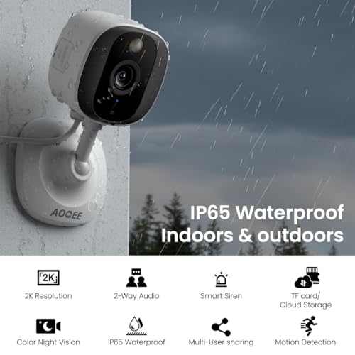 2K Color Night Vision Indoor/Outdoor Security Camera O706