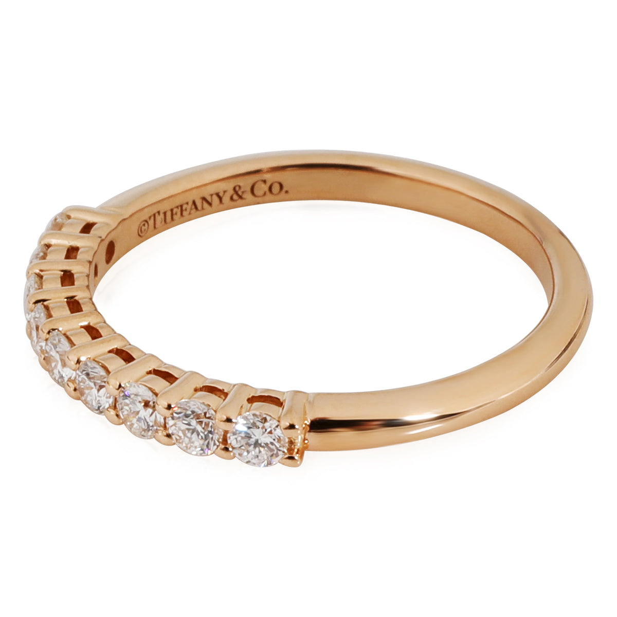 18k Rose Gold Diamond Wedding Band P297030
