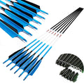 Carbon Arrows with Removable Tip, Spine 300 340 400 500 600, Pack of 6/12PCS G49505