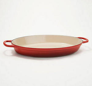 Flame Cast-Iron 3-qt Oval Baker G47803