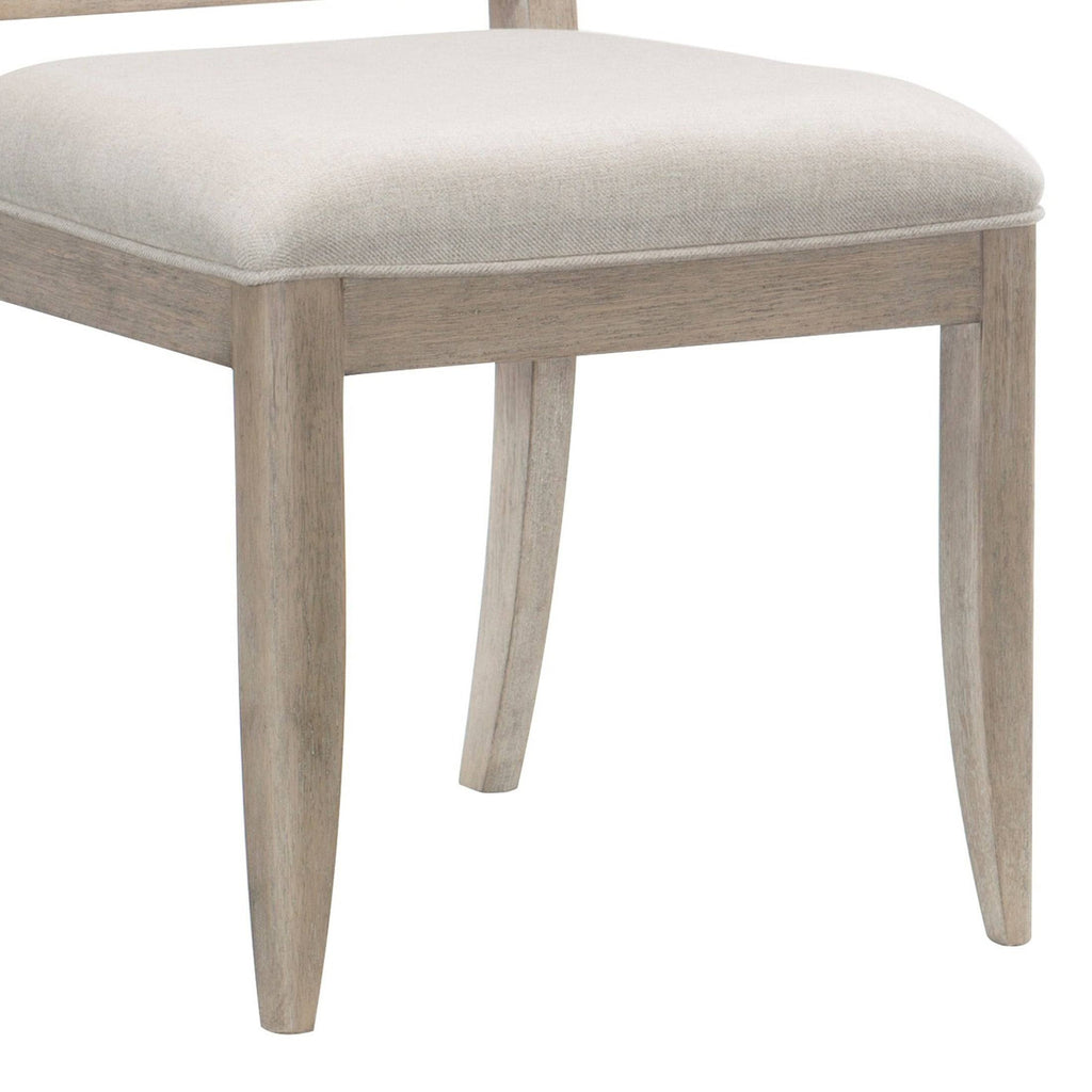 Gray and Brown Wooden Side Chair Set of 2 P53930