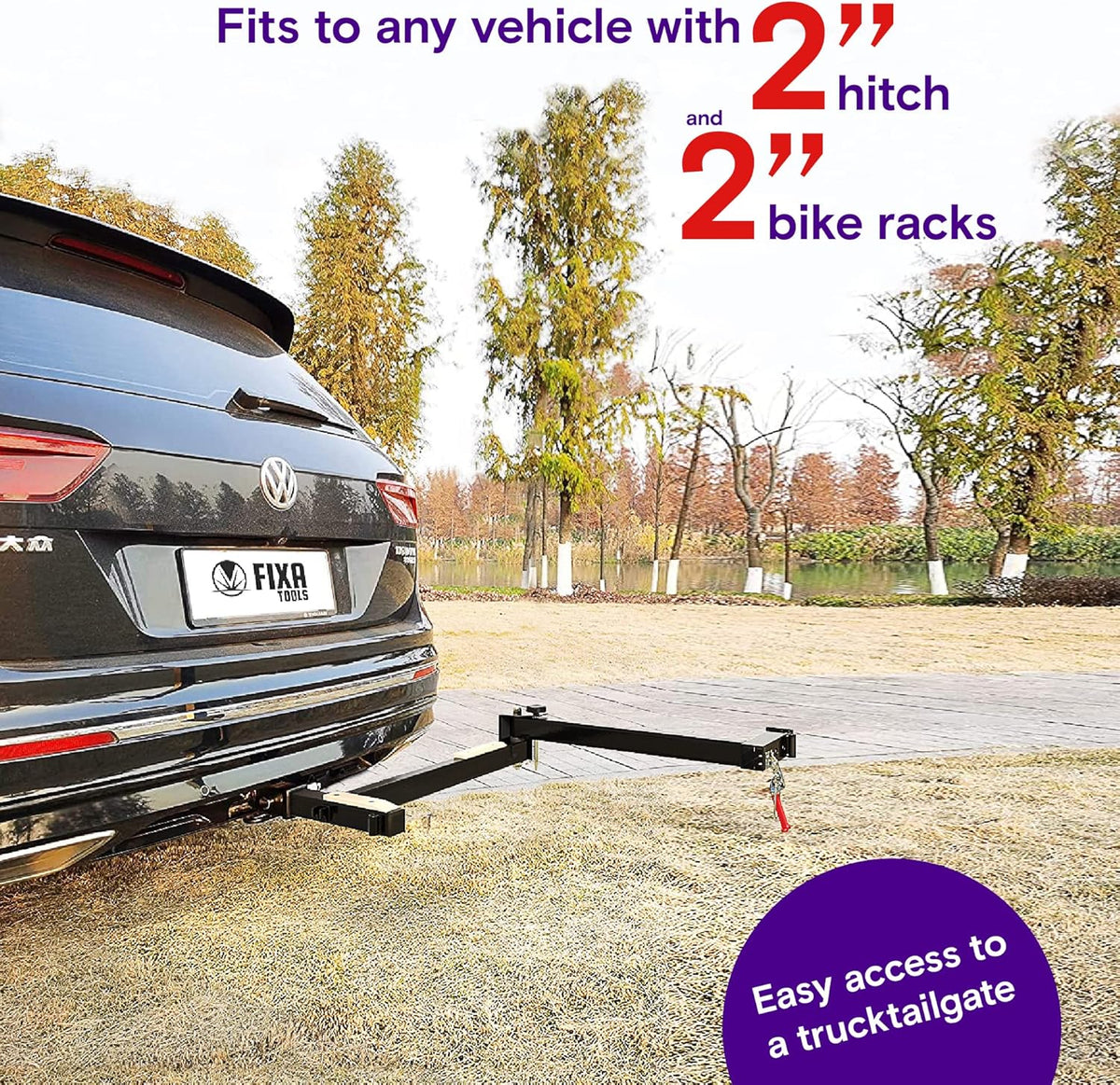 Bike Rack Adapter for 2" Hitch Receivers W70989