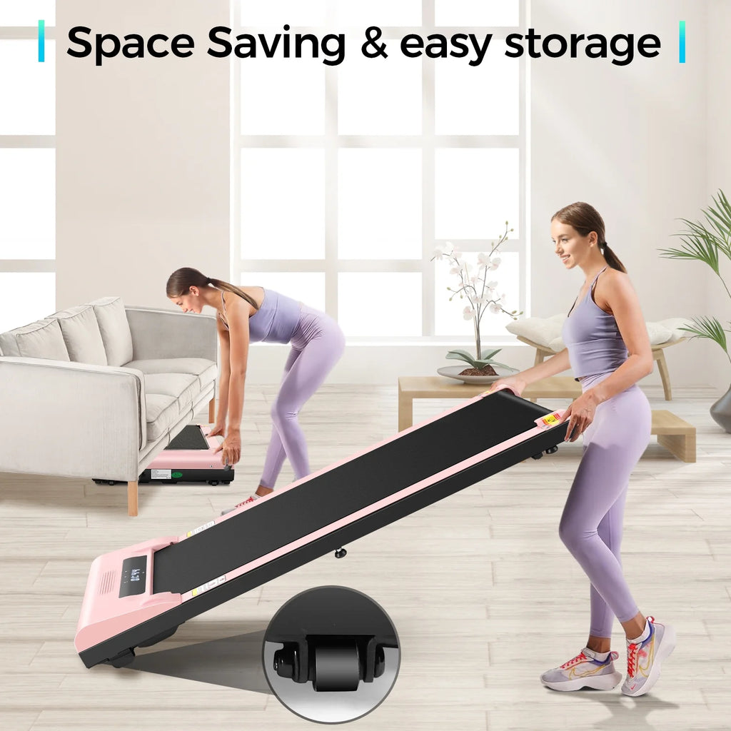 Pink Walking Pad Under Desk Treadmill X91298
