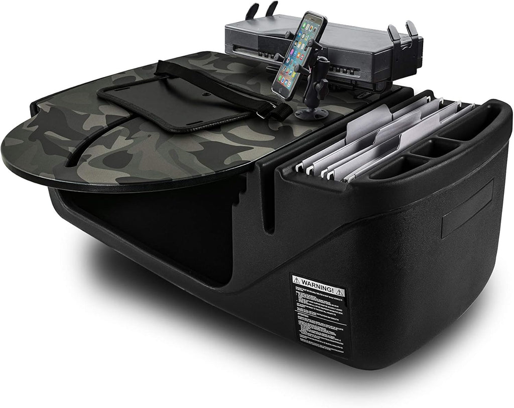 Car Desk with Power Inverter, Phone Mount and Printer Stand D35584