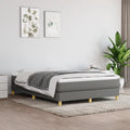 Full Size Fabric Box Spring with Wooden Slat Support C888037