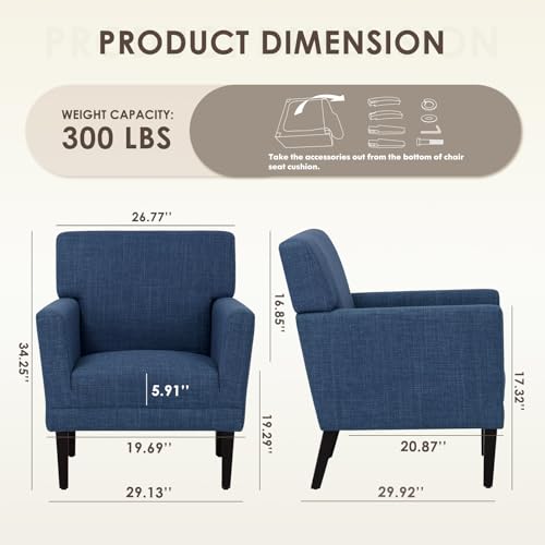 Green Upholstered Accent Armchair T787