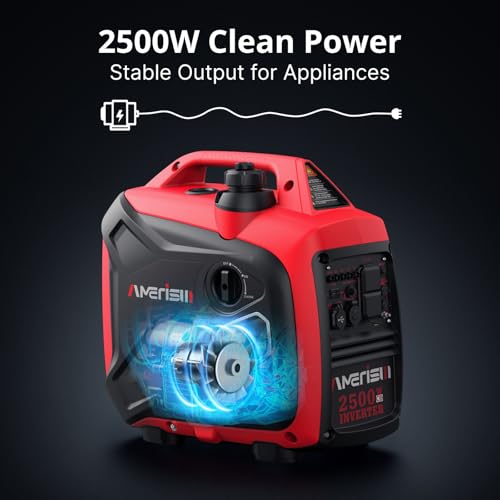 2500-Watt Gas Powered Portable Inverter Generator with CO Sensor C8178