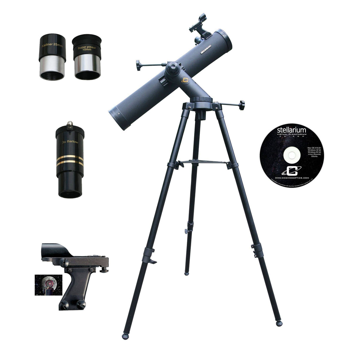 Reflector Telescope with Tripod 102mm 2 Pack S7443