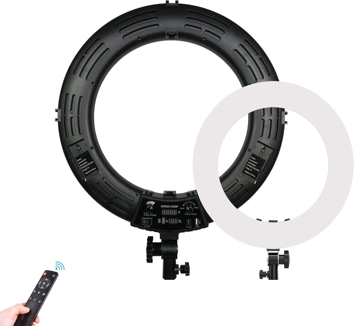 18 Dimmable Bi-Color LED Ring Light Kit with Light Stand I6176