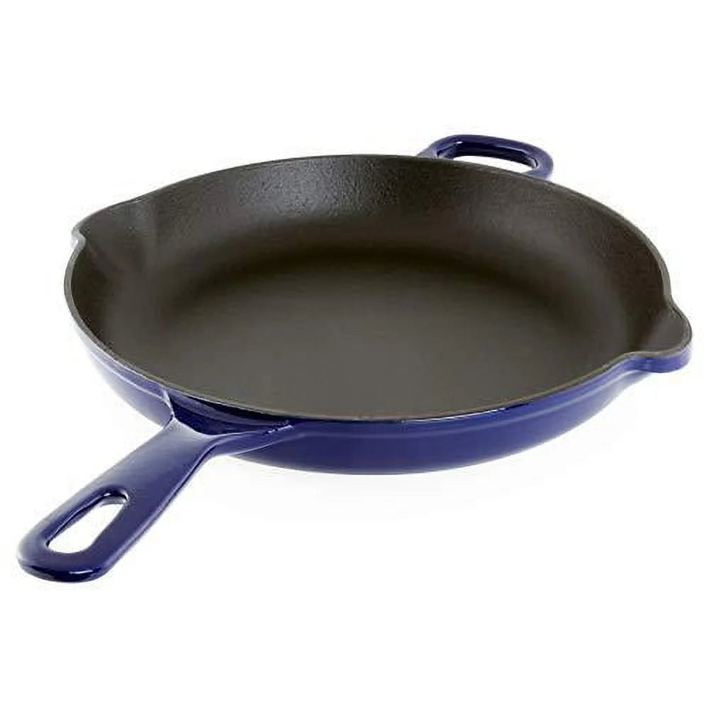 10 inch Round Cast Iron Skillet Cobalt Blue D205010