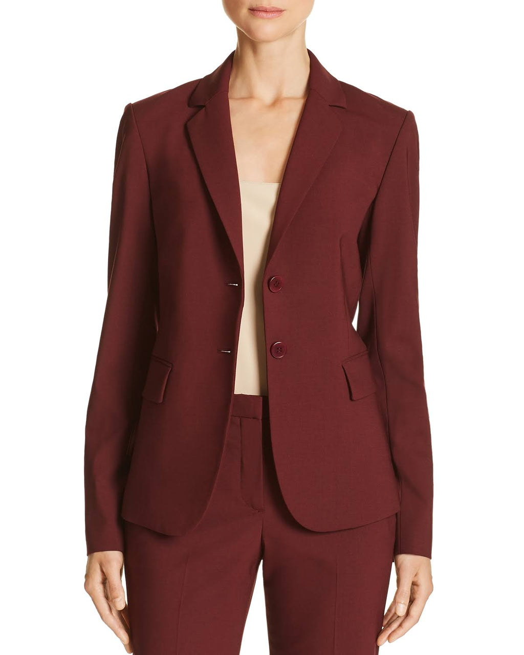 Deep Navy Wool-Blend Blazer W126